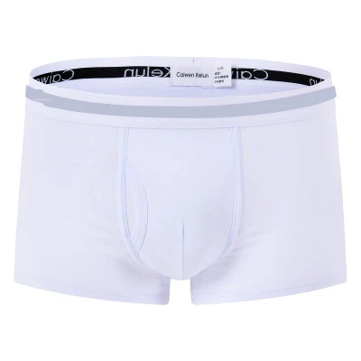 White-White Подгоняйте ваш логотип Pantalones cortos hombres ropa interior transpirable suave de los boxeadores de los hombres de boxer shorts - Цвет: White-White