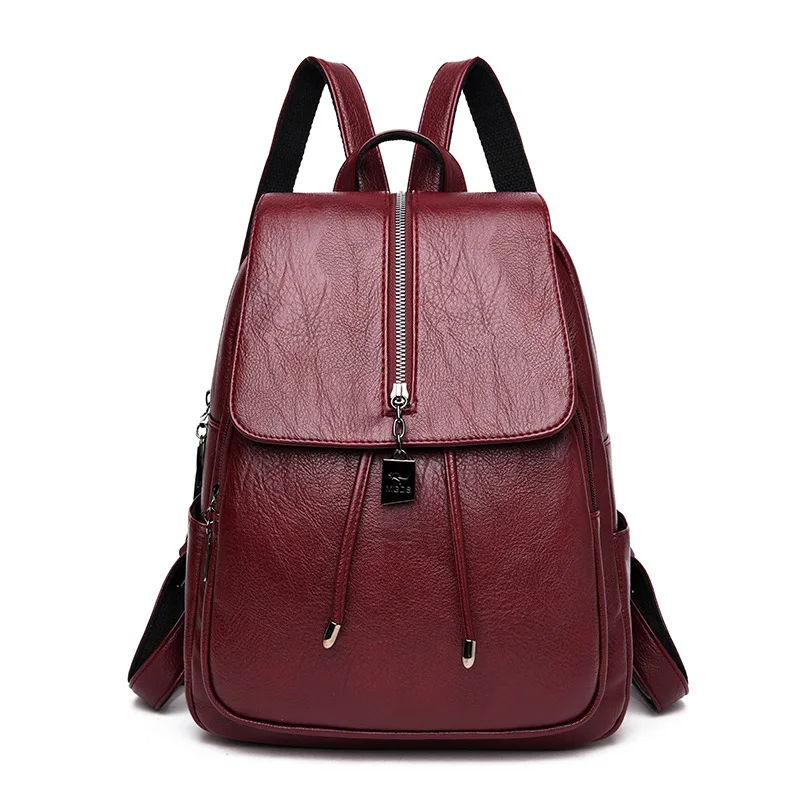 

Girls 2019 New Type Double Shoulder Bag, Simple Retro-European Style, Middle-style Youth Leisure Backpack Girls'Baggage