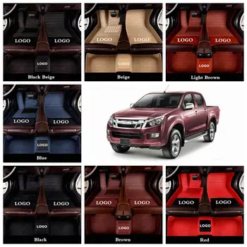 

Car Floor Mats Foot Mat for Isuzu MU-X Same Structure Interio D-MAX Non-slip Custom Leather Car Accessories Auto Carpet Cover