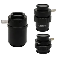 SZMC TV1/2 TV1/3 CTV Adapter 0.5X 0.35X 1X C-mount Adapter Lens Trinocular Stereo Microscope Replacement Accessories 5