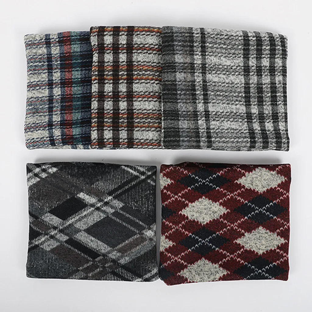 1pc Winter Warm Brushed Knit Neck Warmer Circle Go Out Wrap Cowl Loop Snood Shawl Outdoor Ski Climbing Scarf For Men Women