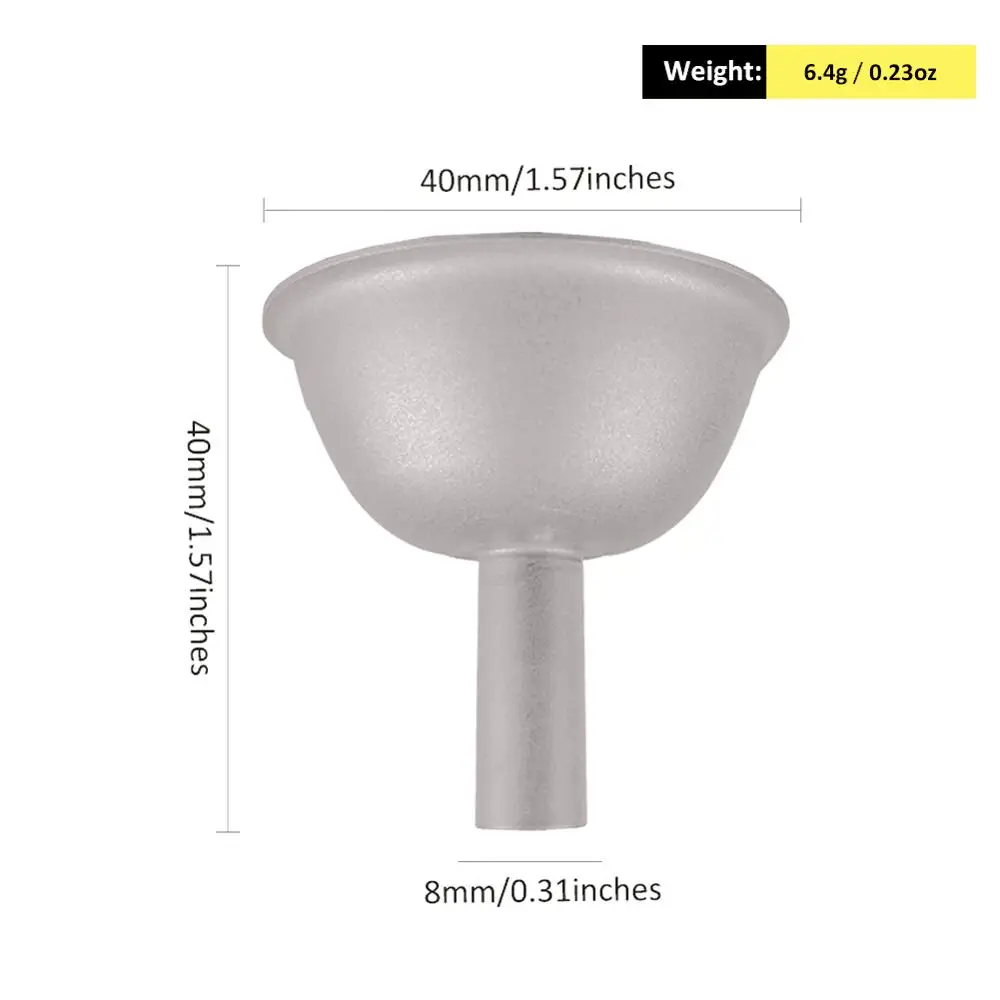 Flask Funnel Silverant, титановая колба, воронка, мини, для утечки вина, наполнитель, бутылка для масла, воронка, edc, без вкуса, для улицы, дома - Цвет: Flask Funnel