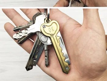 

Keychain Pocket Ring Multi-Pack Open Letter Fruit Keychain With Cat Foldable Mini Key Camp Peeler Outdoor And Survival Peeler#1