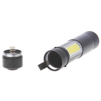 

1PC Mini Flashlight XPE+COB LED Torch Lamp Penlight AA 4 Modes D5BD