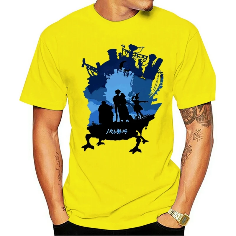 

new Castle Of Dreams Howls Moving Castle T Shirt Men T Shirt
