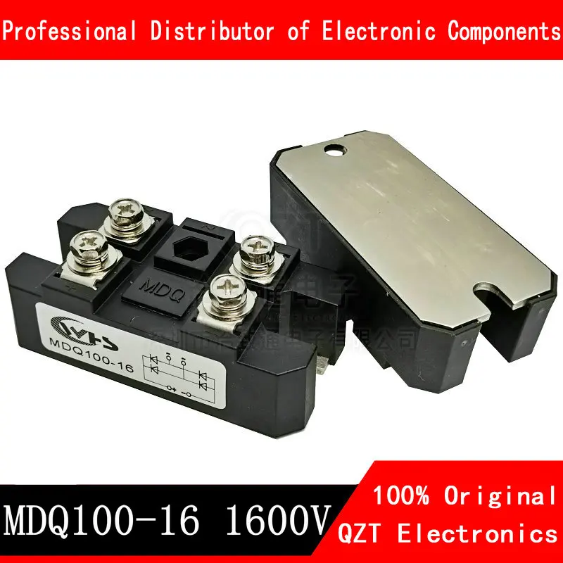 

1pieces MDQ100A MDQ 100A Amp 1600V Volt Silicon Single Phase Diode Metal Case Bridge Rectifier Module