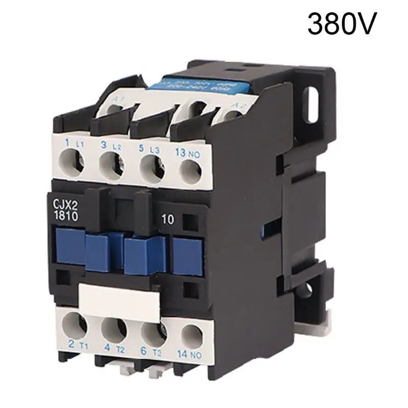 CJX2 1810 контактор переменного тока 220V 50Hz катушки 18A Медь трехфазный 1NO рейку