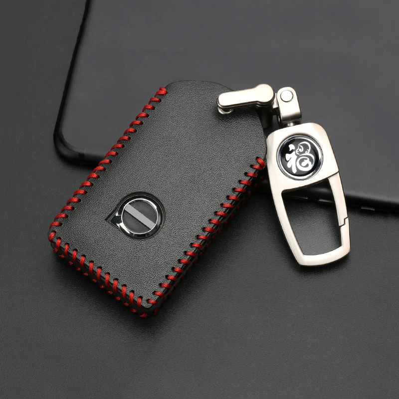 

Leather case Car key Cover protection Entry Smart Remote Keychain for volvo XC60 XC40 XC70 XC90 S90 S40 S60 V40 V50 V60 V70 V90