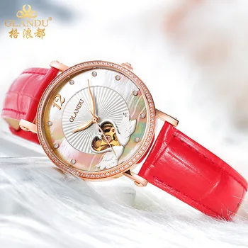 

Glandu brand Swiss leisure Women's watch waterproof automatic mechanical watch women's authentic Watch