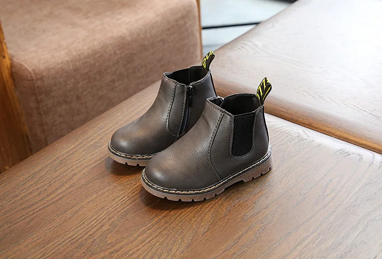 Children Snow Boots 2020 Autumn Winter Cotton Shoes Boys Girls Waterproof Non-slip Ankle Boots Kids Leather Boots Fashion