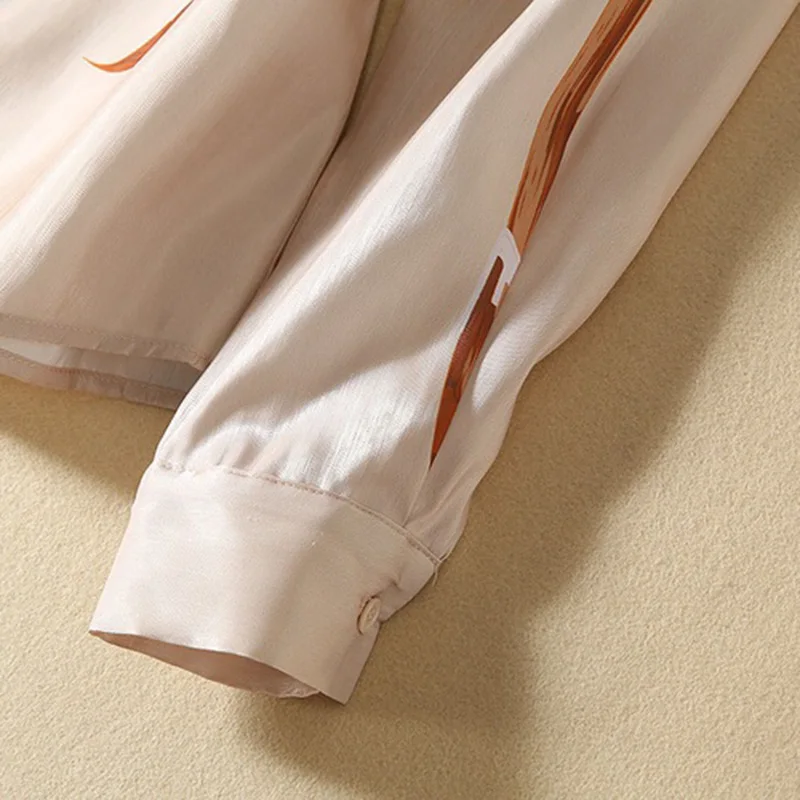 Женские костюмы, юбка, комплект из 2 предметов, одежда с принтом, рубашка с отложным воротником, блузка с длинным рукавом, топ+ плиссированная юбка, юбка макси с пайетками