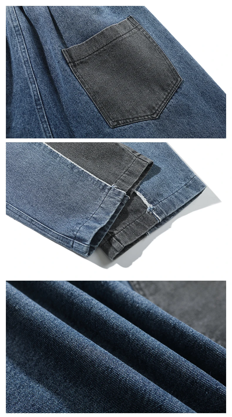 Waliicorners Men Jeans Pants Loose Multi Pockets Denim Cargo Pants Streetwear Hip Hop Harem Baggy Trousers 21 Hfe0893a81b7e4fbd9667ca9c31486800B