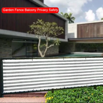 

0.9x5m Safety Home Decor Garden Fence Screen Mesh Summer Sunshade Net Backyard Pool With Grommets Anti-aging Balcony Privacy