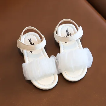 

Summer Lace Children's Soft Open-toe Beach Shoes Casual Little Kids Toddler Baby Shoes Korean Small Girls Princess Beach Sandals