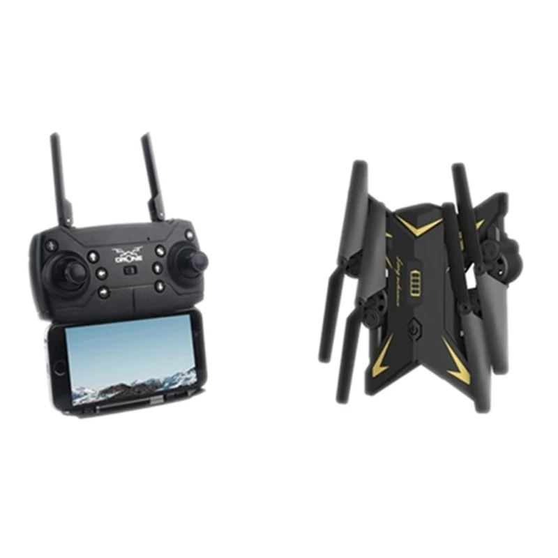 KY601S HD широкоугольная камера ангела wifi FPV Квадрокоптер игрушечный RC Дрон приложение управления вертолетом, 500W 1080P wifi FPV камера черный