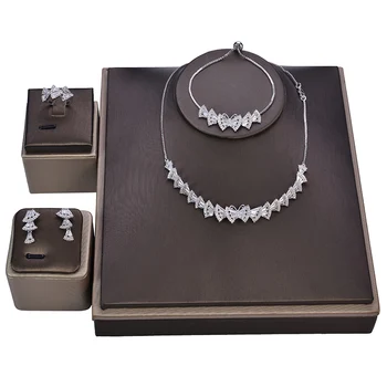 

Jewelry Sets HADIYANA Trendy Temperament Charming Elegant Cubic Zirconia Exquisite Luxury Shell Shapes CN0984 Conjunto de joyas