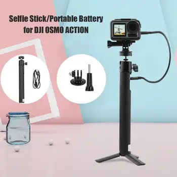 

Portable Charging Power Bank Selfie Stick Hand Grip+Adapter for DJI OSMO Action Install and Disassemble Convenient