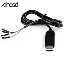 Cabo pl2303 pl2303hx usb para uart, módulo de cabo 4 p 4 pinos rs232, 1 peça