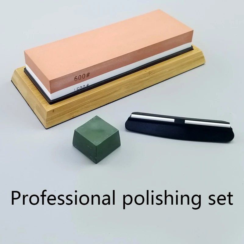 knife stone 600&1500 grit Double sided oilstone sharpener set with non