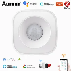 Aubess Zigbee Smart PIR Motion Sensor Human Body Sensor Detector Home Alarm System Smart PIR Motion Sensor Tuya Smart Life APP