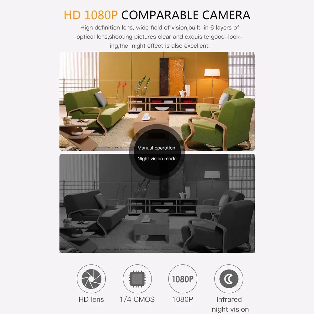 1080P Мини Wi-Fi камера H11 Магнитная микро камера ночного видения Обнаружение движения Беспроводная HD видеокамера безопасности Wifi камера s