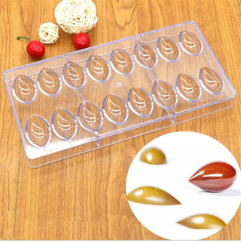 

Chocolate Plastic Mold 16 Water Drop Molding Cake Bakery Baking Neutral detergent cleaning Place dry place creative Making shape