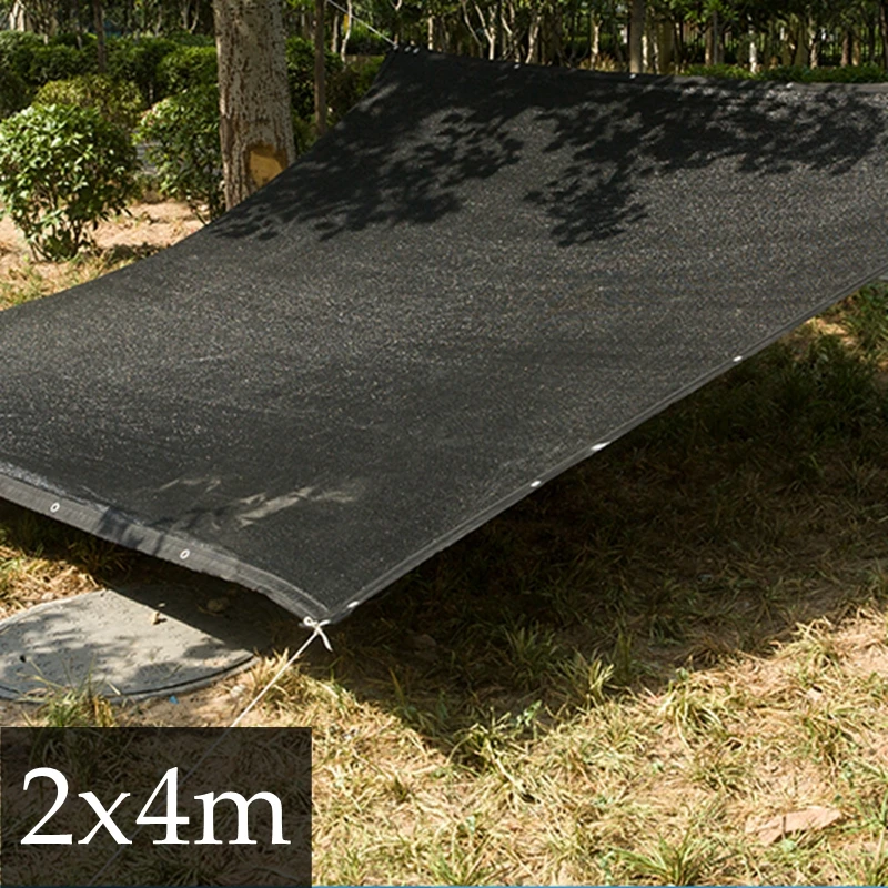 2x4m Темно-зеленый черный солнцезащитный тент сетка для кемпинга тент Парус автомобиль тент солнцезащитный навес парус садовый тент анти-УФ розовый бампер-чехол Сетка - Цвет: 2x4m