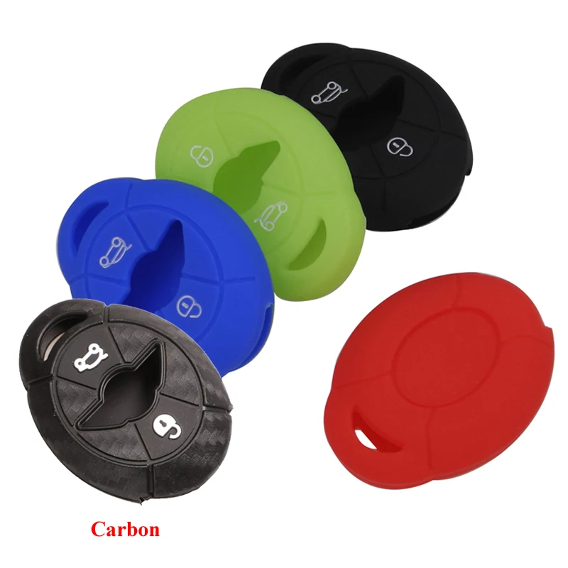 Keyforkess 30 pz/lotto Chiave Del Silicone Della Cassa Della Pelle Della Copertura Fob Set per BMW Mini Cooper S R50 R53 Due 2 Bottoni remote Protect Car styling - Hfe0952f4185646cda3216af5faf1a4dar