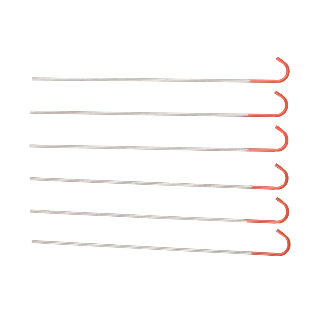 6Pcs 130mm Outdoor Tent Pegs Stakes Nail Hook Rust Proof For Camping Canopy