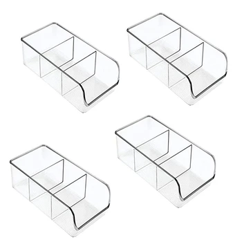 

4Pcs Plastic Food Packet Kitchen Storage Organizer - Holds Spice Pouches, Dressing Mixes, Hot Chocolate, Tea