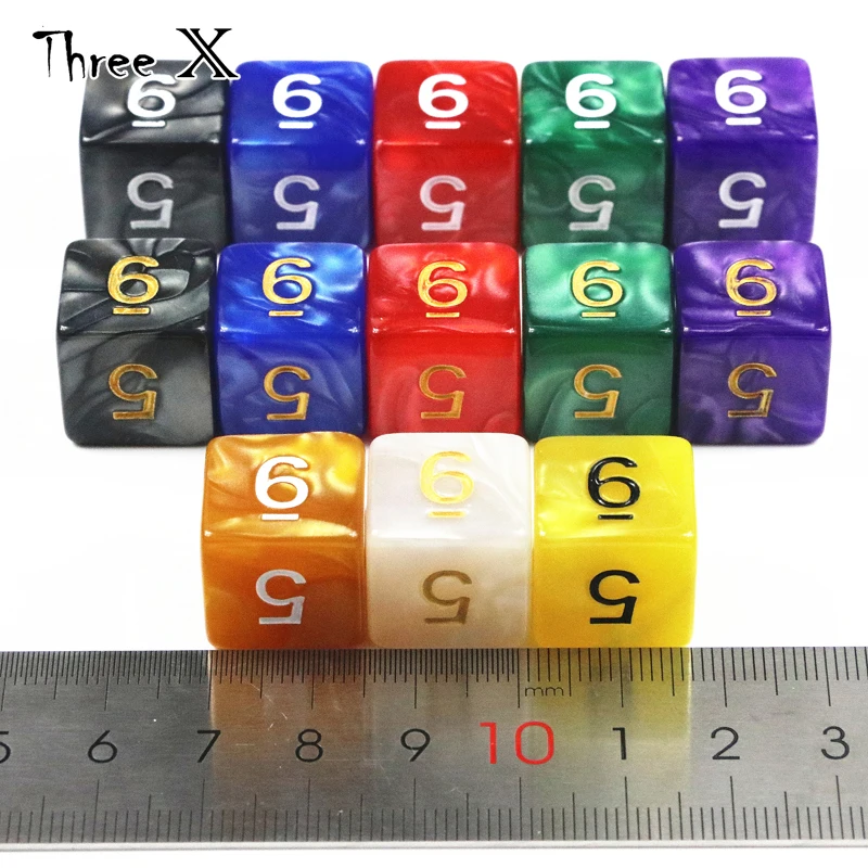 Game Dice 10PCS TRPG D6 Dice for DNDGame Games DicesDesktop Game Pieces DNDGame rpg