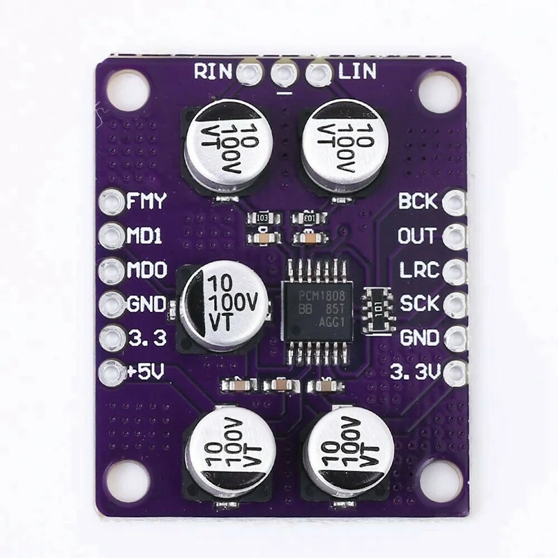24Bit усилитель Pcm1808 аудио стерео АЦП одноконечный аналоговый плеер декодер плата модуль