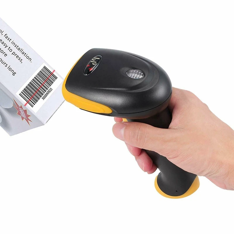 Сканер штрих-кода 2-в-1 2,4 ГГц Беспроводной& Usb2.0 проводной ручной сканер штрих-кодов 1D автоматический считыватель штрих-кодов большого 328 средства ухода за кожей стоп Transmissio