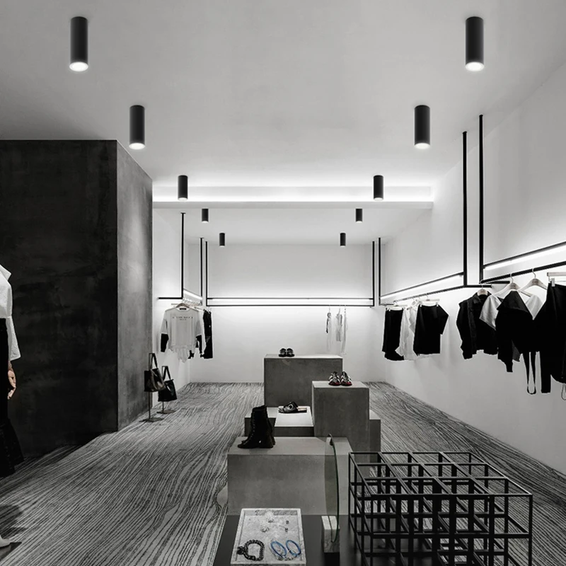 조광 가능한 표면 장착 실린더 COB LED 다운라이트, 긴 튜브 스포트라이트, LED 천장 조명, 실내 조명, AC85  265V, 10W