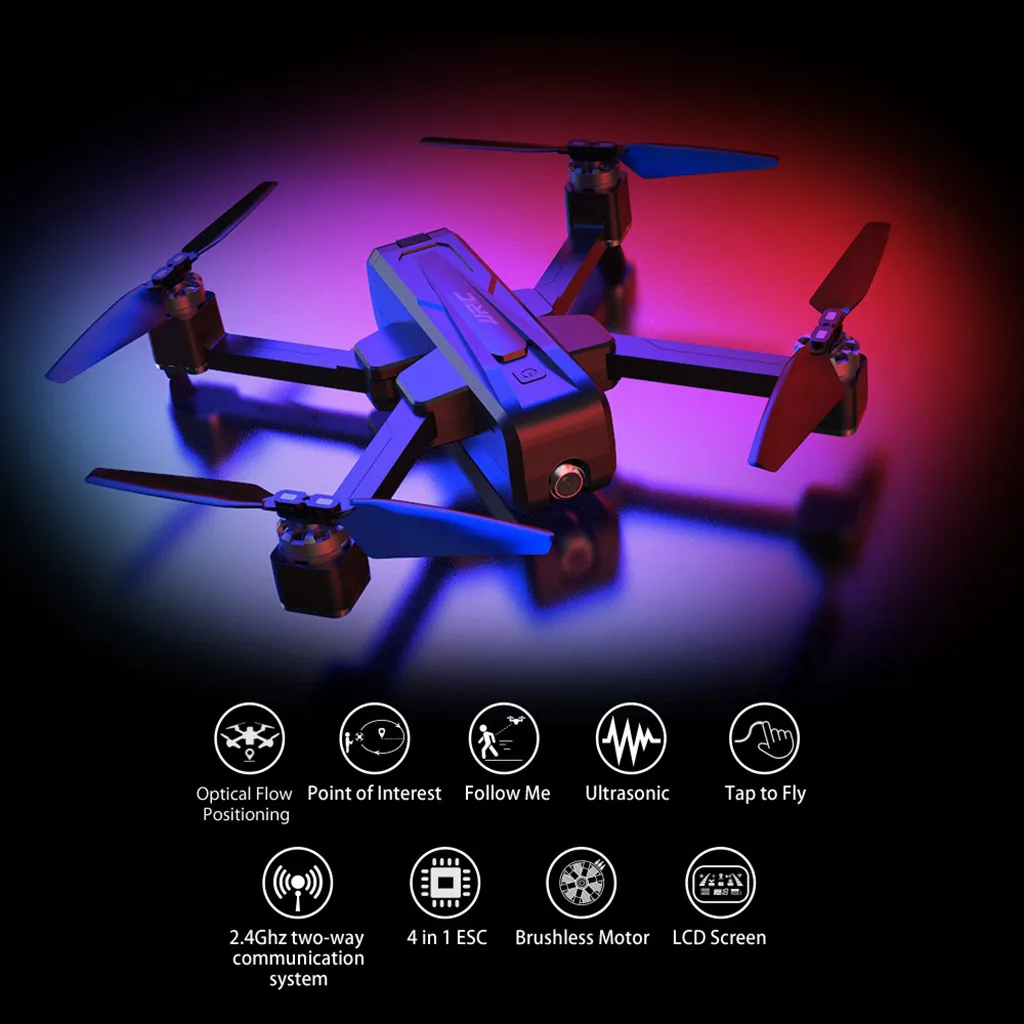 

RC Airplanes 5G WIFI FPV 2K GPS Brushless Foldable RC Drone With Single-axis Gimbal RC Helicopter W805