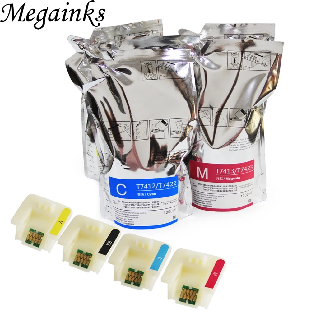 

T7412 T7413 T7414 T741X HDK Sublimation ink per Bag for Epson F6000 F6070 F6200 F6270 F7000 F9200 F9270 F6080 F6280 printer ink