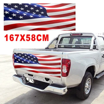 

Hot Car Stickers American Flag Vinyl Decal Sticker Vehicle Auto Exterior Sticker for Truck Tailgate Wrap Car Styling 2019