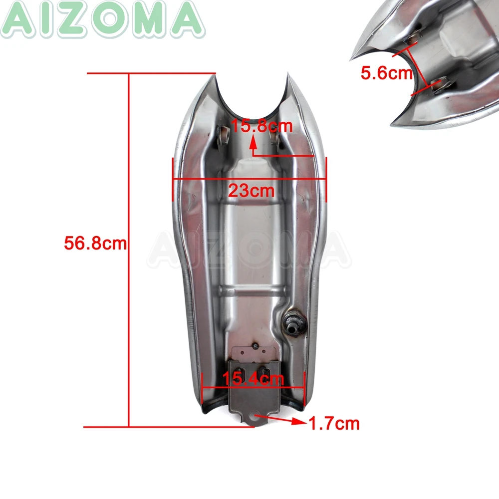 Универсальный топливный бак Cafe Racer 9L и 2.4Gal для BMW Yamaha XJR XS RD SR Honda CM CB GL Suzuki GS GT Triumph