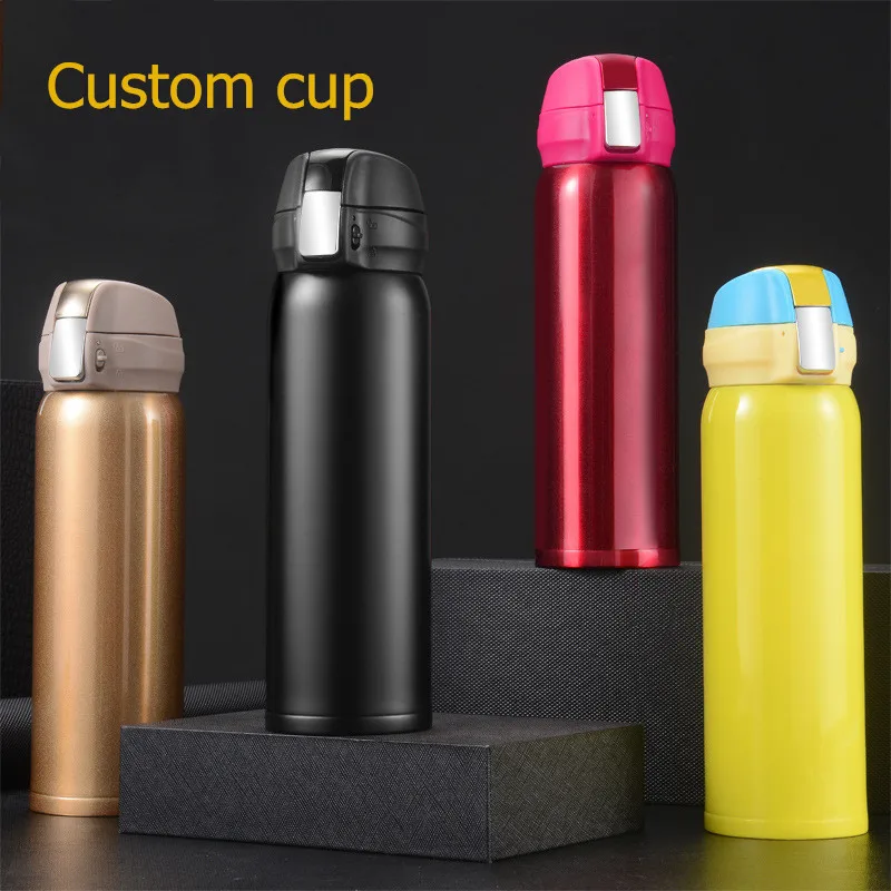 

500ml Stainless Steel Double Wall Insulated Thermos Cup Vacuum Flask Coffee Mug Sports Travel Drink Bottle Home Office Thermocup