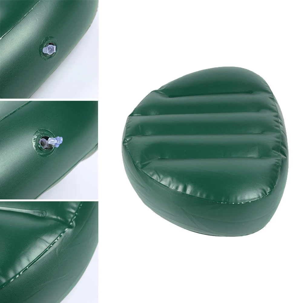 Portable PVC Green Kayak Inflatable Seat Cushion Outdoor Water Sports
