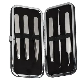 

Pimple Remover Tool 6pcs Stainless Steel Pimples Blackheads Extractor Tweezers Needles Face Skin Care For Face Cleaning