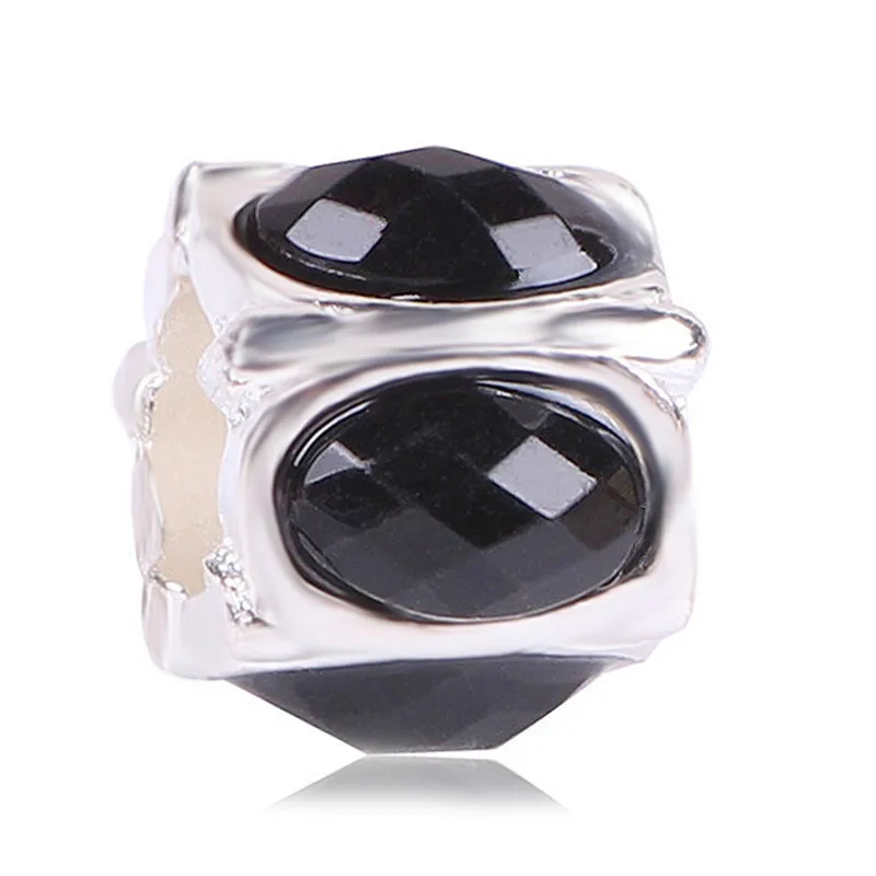 Couqcy высокое качество белый цветок черный муранское стекло бусины подходят Pandora Серебряный браслет ожерелье DIY ювелирных изделий - Цвет: A-069