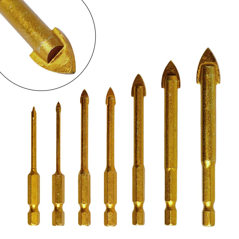 

1PC Ceramic Tile Glass Drill Bits 1/4" Hex Shank Kit for Chucks Bit Holder