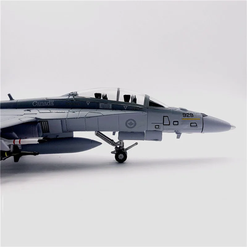1/100 масштаб Канада F/A-18 Hornet Strike Fighter военный литой металлический самолет модель игрушки для детей Коллекция подарков