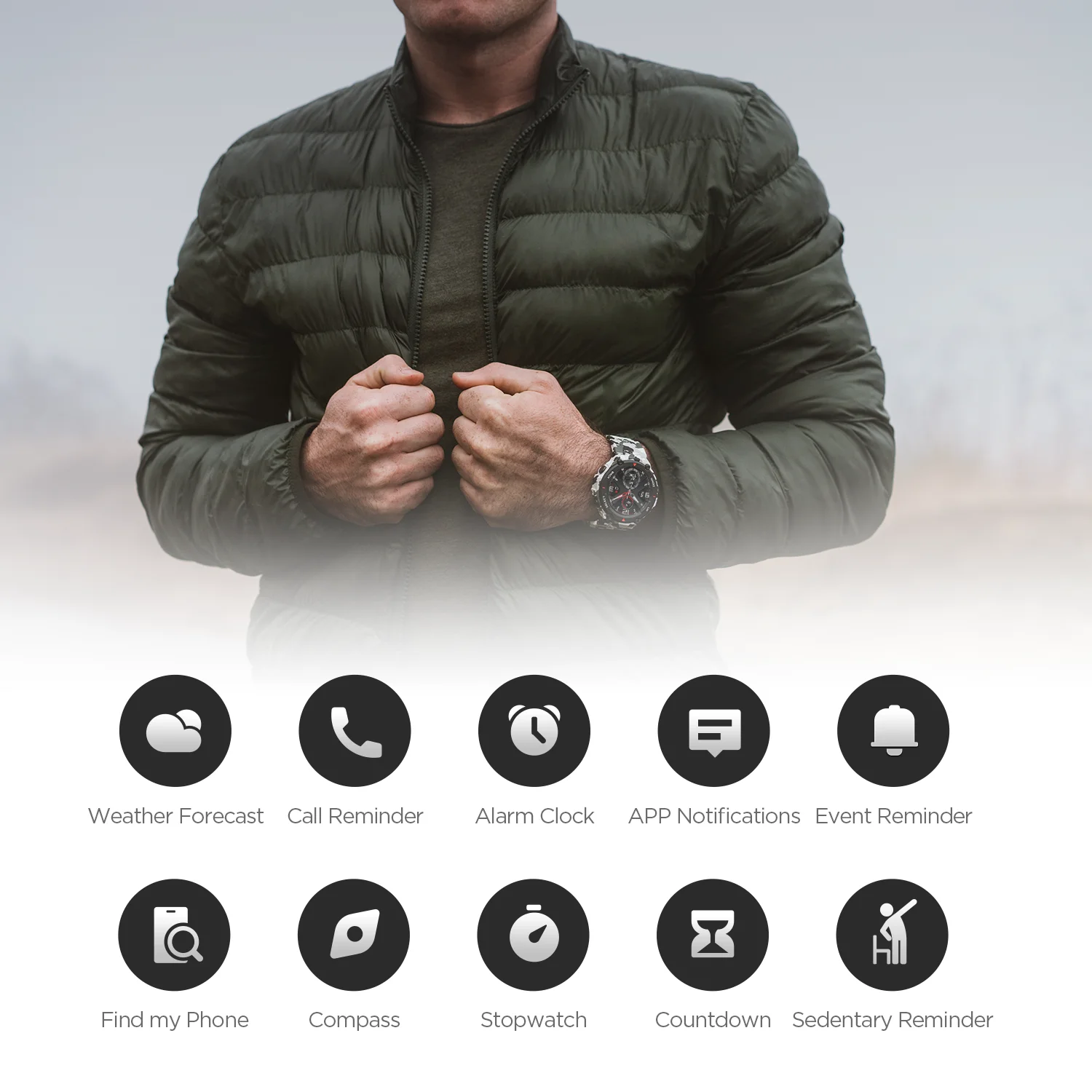 US $232.49 New 2020 CES Amazfit TRex T Rex Smartwatch AMOLED Display Smart Watch GPSGLONASS 20 Days Battery For IOS Android