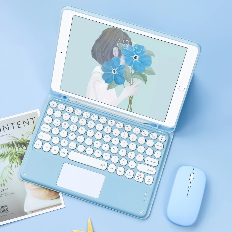 Magic Keyboard Mouse Wireless Per Ipad Pro 11 Case 2021 2020 2022 Air 4 5 Case 10.2 9Th 10Th Generation 9.7 Air 2 Pro 10.5 Cover