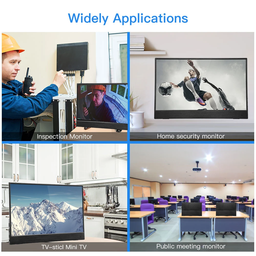 Eyoyo EM12S 2019 newest 2K Portable Monitor 12 5 Inch 1440P ultra slim IPS LCD display 5
