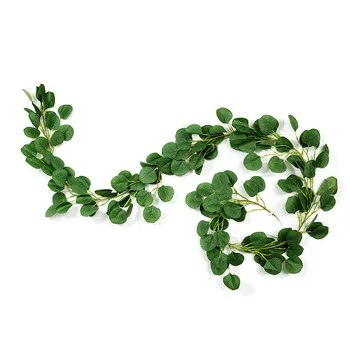 

Artificial plants for scrapbook Eucalyptus leaves fake Leaf vine bathroom home decoration accessories wedding decorative flowers