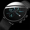 YOLAKO Watch Men Business Ultra-Thin Stainless Steel Men’s Watch With Date Calendar Quartz Wristwatch relogio feminino Clock Hot 1