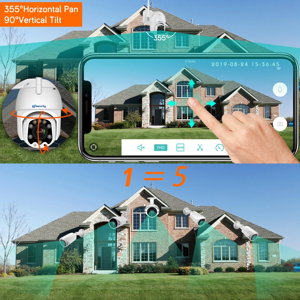 Cena 1080p bezprzewodowa IP kamera ptz 4X Auto Zoom prędkość na zewnątrz kamera kopułkowa automatyczne śledzenie CCTV kamera bezpieczeństwa do monitoringu WiFi